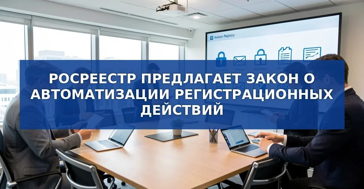 Росреестр предложил закон о цифровой автоматизации регистрационных процедур