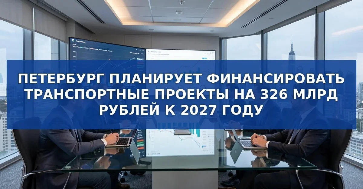 Петербург готовит масштабные инвестиции в транспорт: более 326 млрд рублей к 2027 году