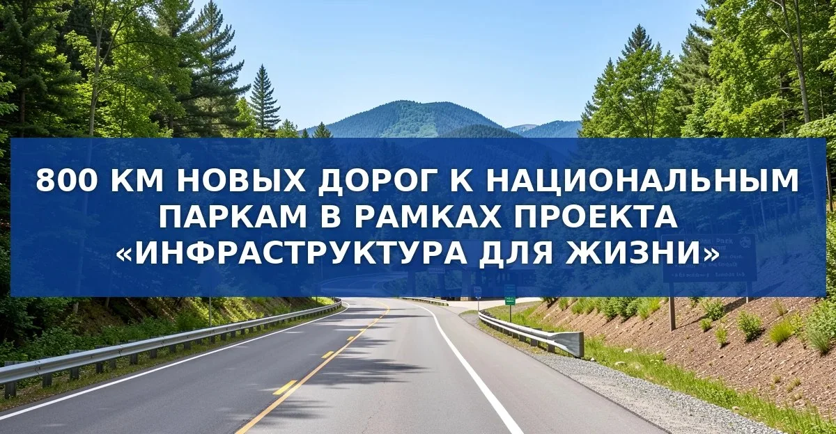 Более 800 км дорог к национальным паркам обновятся в рамках проекта «Инфраструктура для жизни»