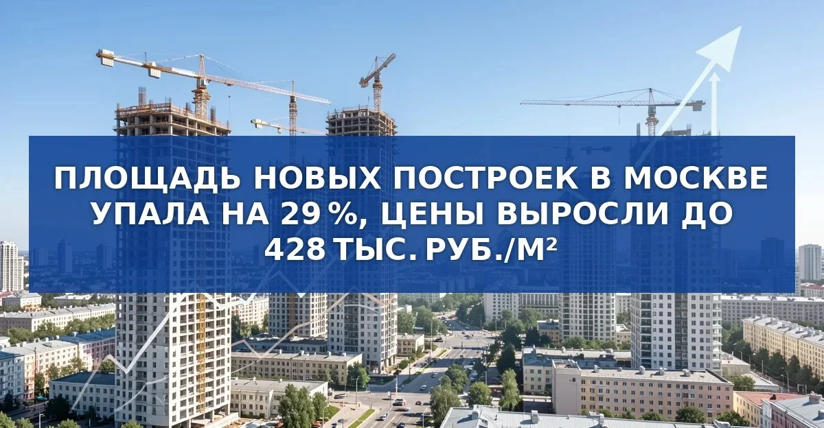 Сокращение строительства и рост цен на жильё в Москве и Подмосковье в первой половине 2026 года