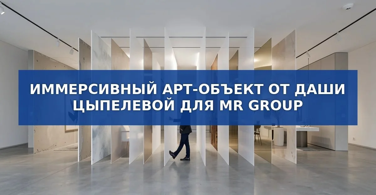 Иммерсивный арт‑объект от Даши Цыпелевой для MR Group: новый взгляд на строительный брендинг