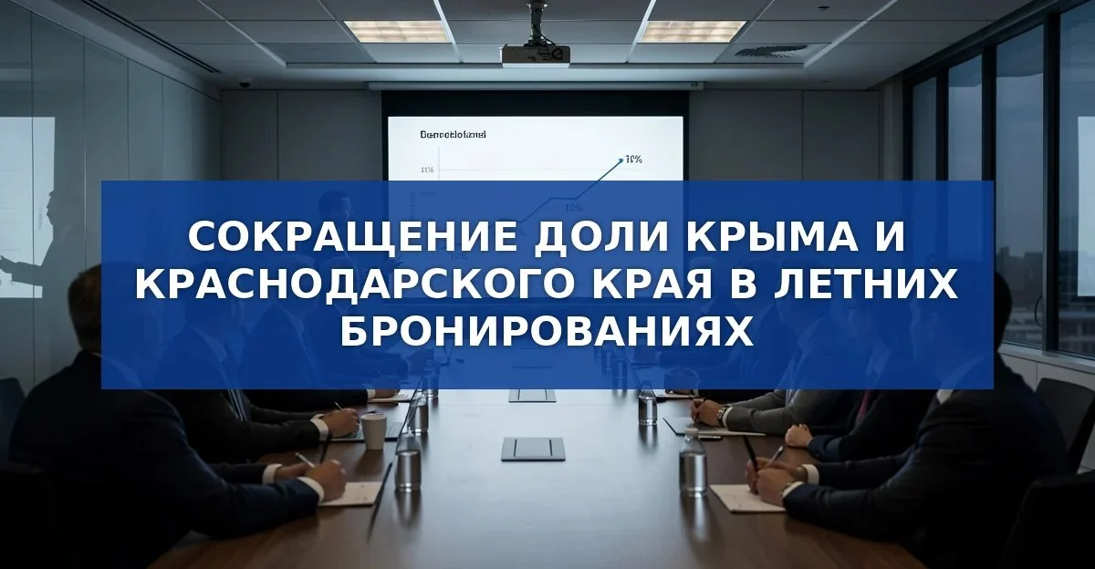 Снижение доли Краснодарского края и Крыма в летних бронированиях: причины и последствия