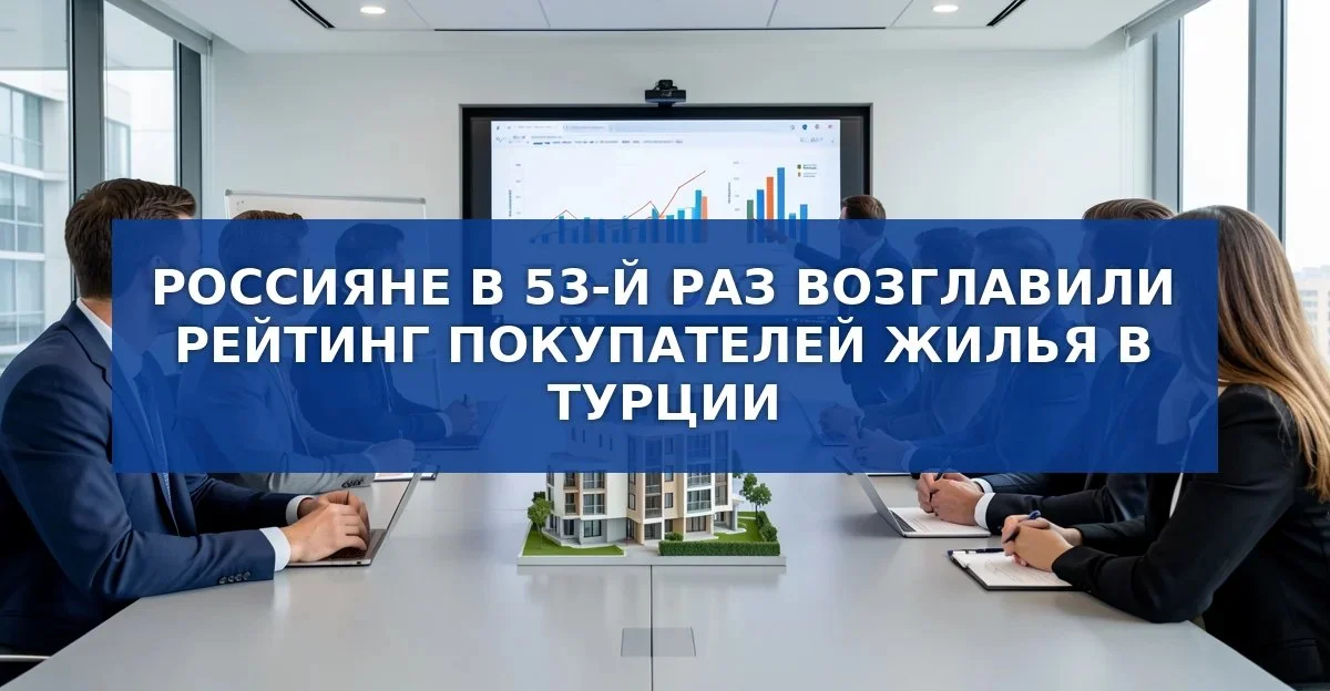 Российские покупатели недвижимости в Турции сохраняют лидерство: 53‑й год подряд