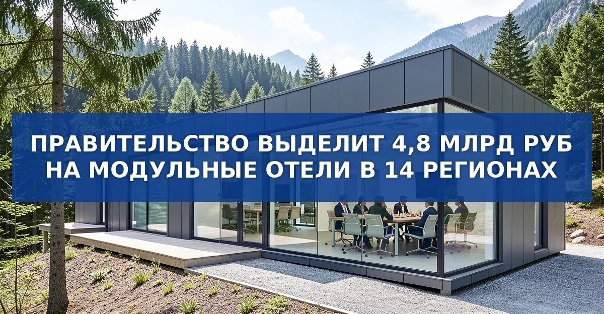 Государство инвестирует 4,8 млрд рублей в модульные отели по России