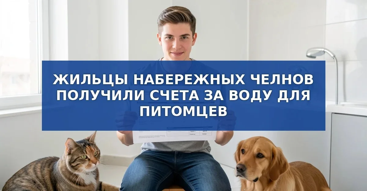 Жильцы Набережных Челнов получили счета за воду для питомцев