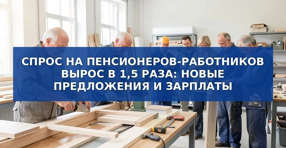 Спрос на пенсионеров в техобслуживании и ремонте вырос в полтора раза