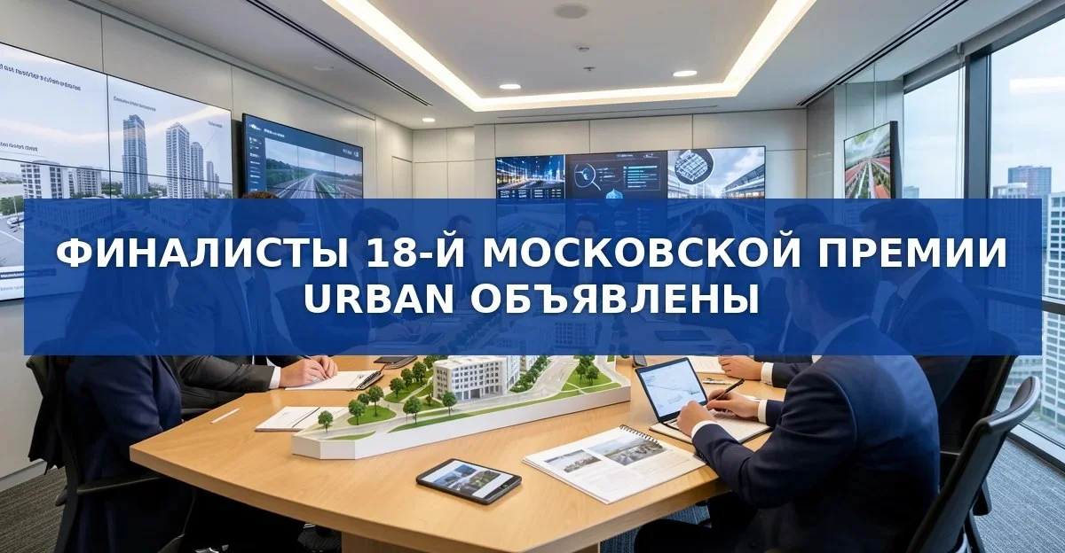 Финалисты 18‑й Московской премии URBAN: кто вошёл в шорт‑лист