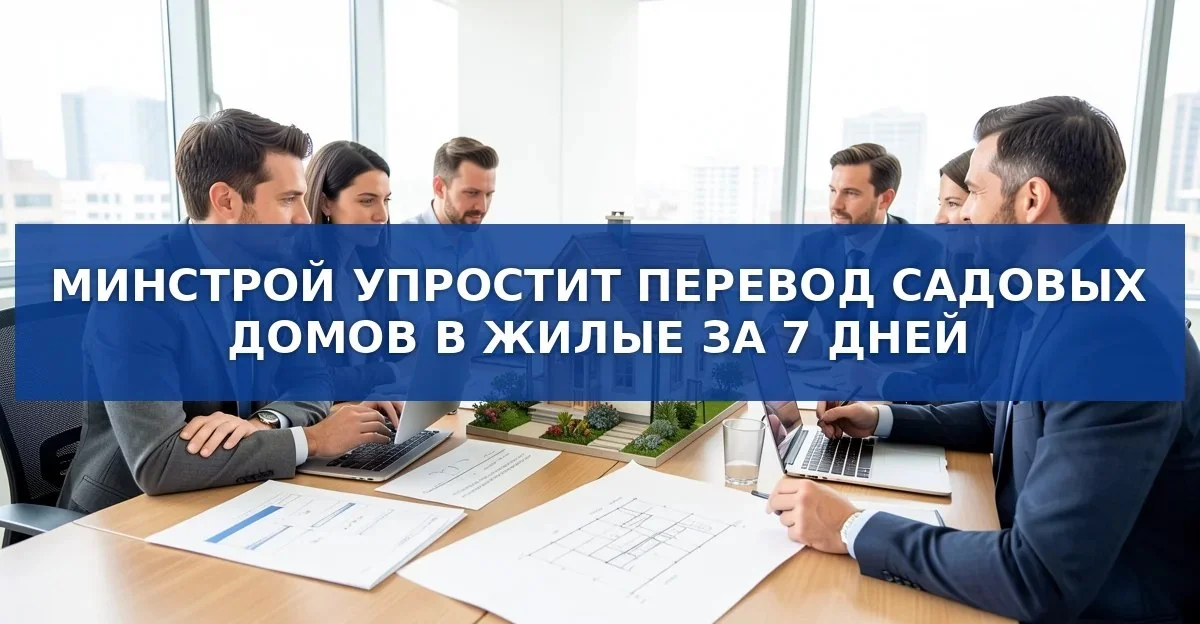 Минстрой упростит перевод садовых домов в жилые: сроки и расходы сократятся