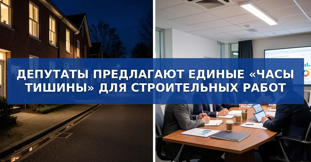 Единые «Часы тишины»: как новый закон изменит строительный шум в России