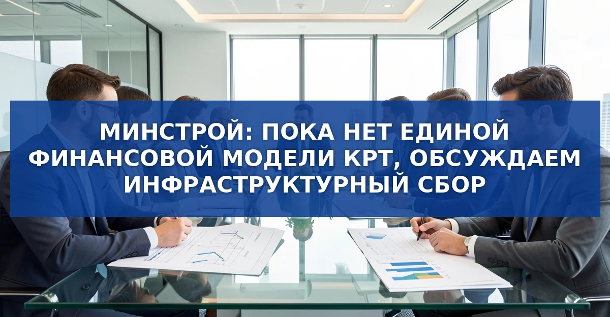 Минстрой признает отсутствие единой финансовой модели для КРТ, обсуждает новые инструменты