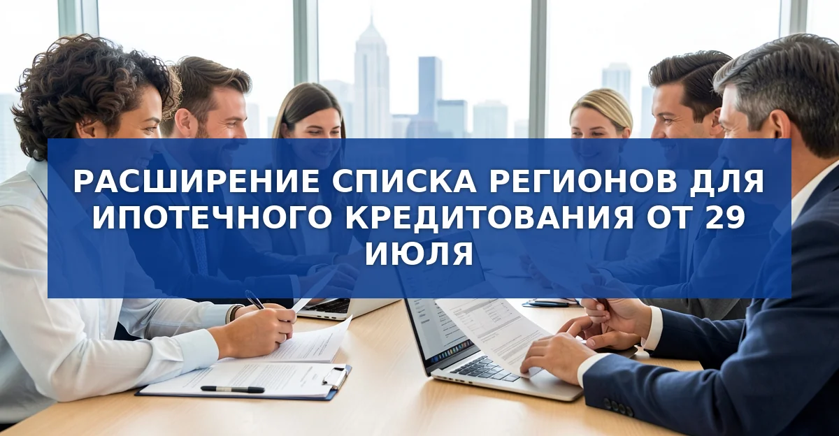 Банк расширил ипотечное кредитование на пять новых регионов России