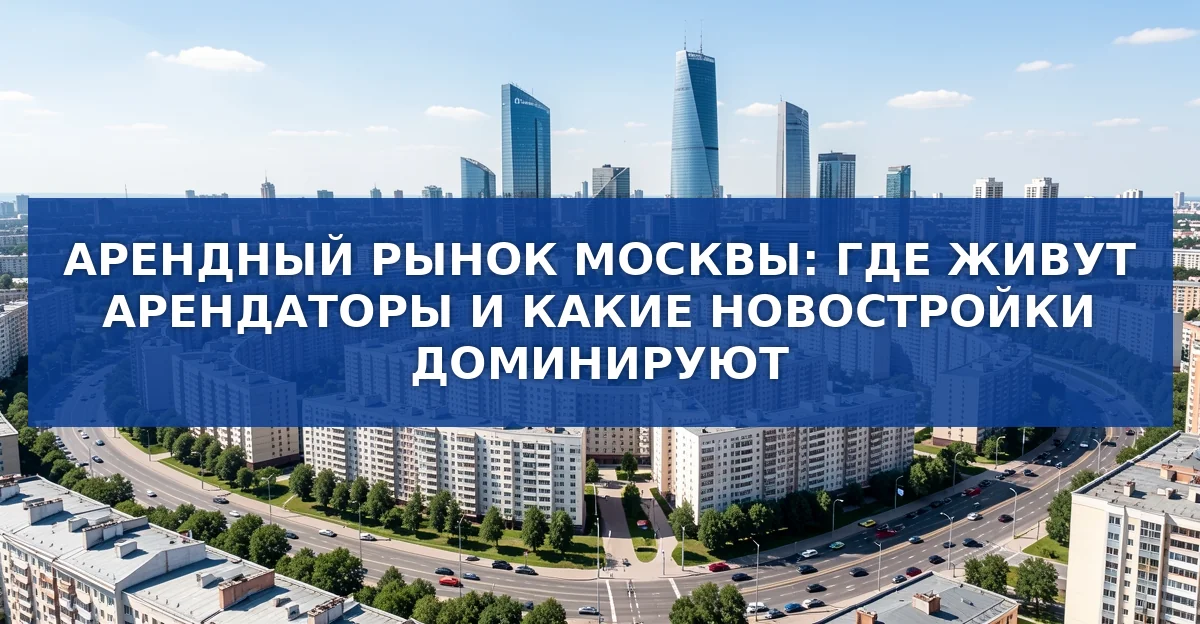 Где в Москве живут арендаторы: панельные дома, центр и новостройки