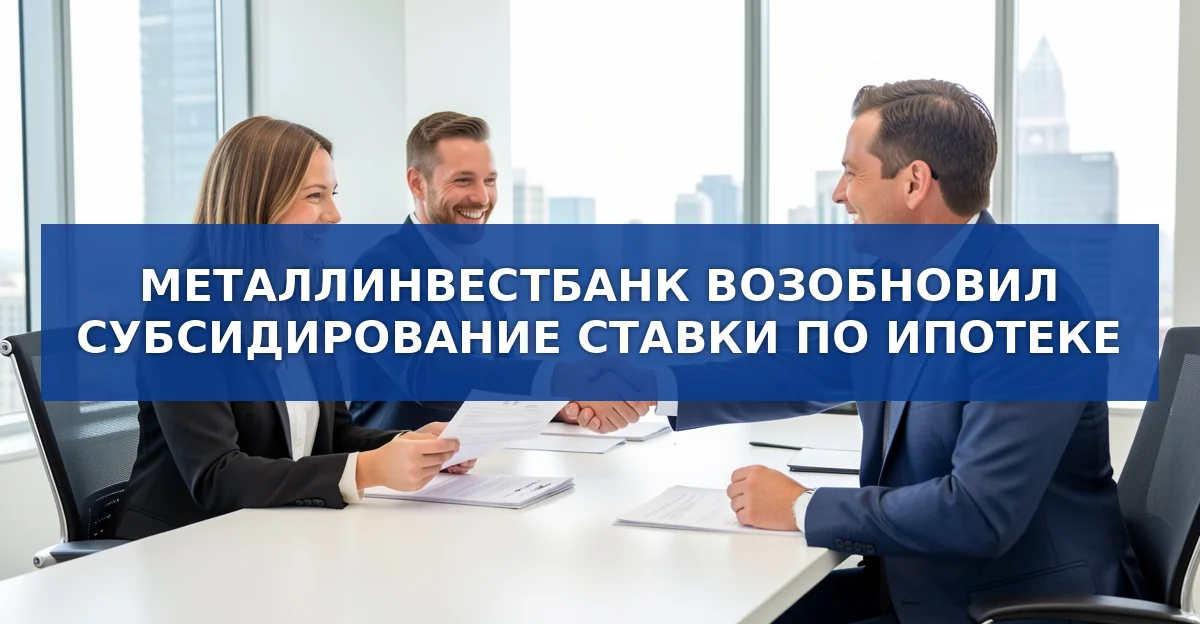Металлинвестбанк вновь предлагает полную субсидию процентной ставки по ипотеке