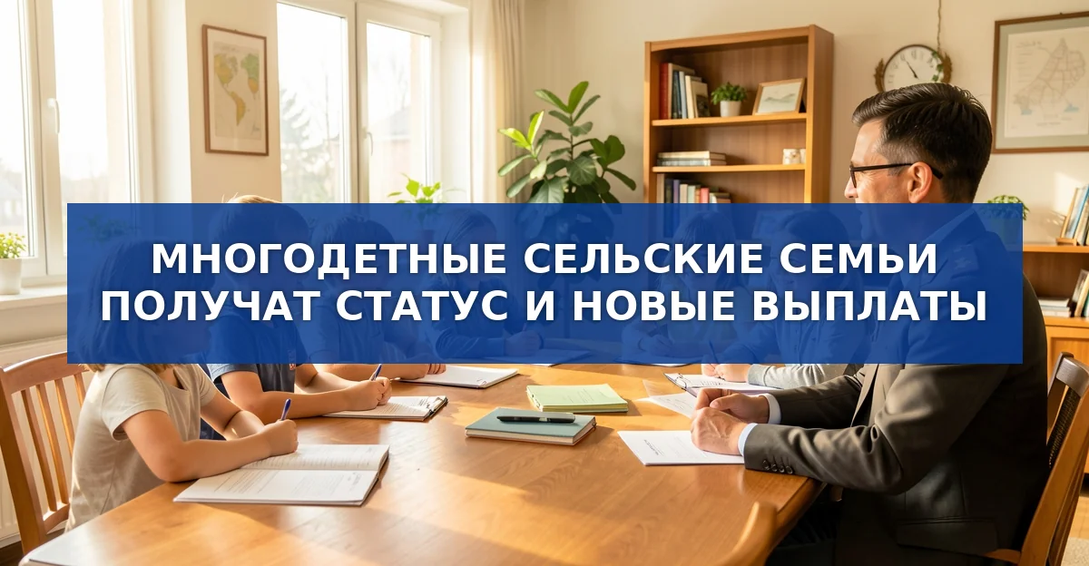 В Госдуме предложили закон о статусе многодетных сельских семей и новой поддержке