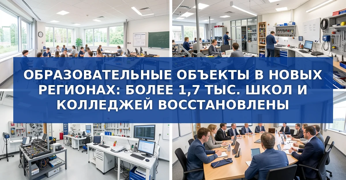 За четыре года в новых регионах открыто более 1,7 тысячи учебных заведений