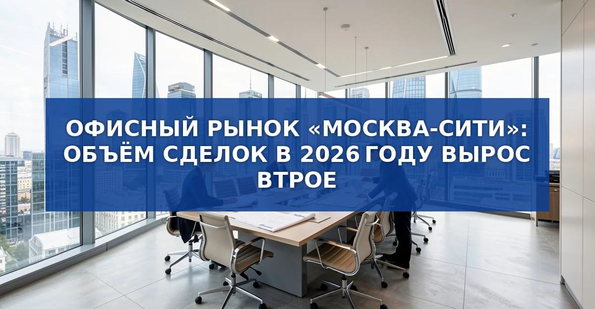 Московский офисный рынок в «Москва‑Сити»: сделки выросли в три раза за полугодие 2026 года