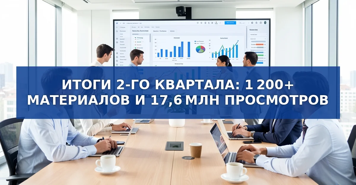 Итоги второго квартала 2026: более 1 200 публикаций и 17,6 млн просмотров в Telegram‑каналах о недвижимости