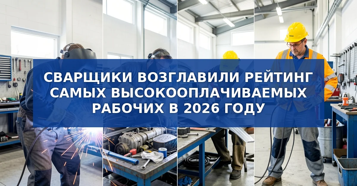 Сварщики, автослесари и автожестянщики возглавили рейтинг самых высокооплачиваемых рабочих профессий