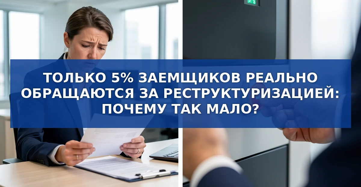 Почему большинство должников не пользуются реструктуризацией: страх, недоверие и последствия