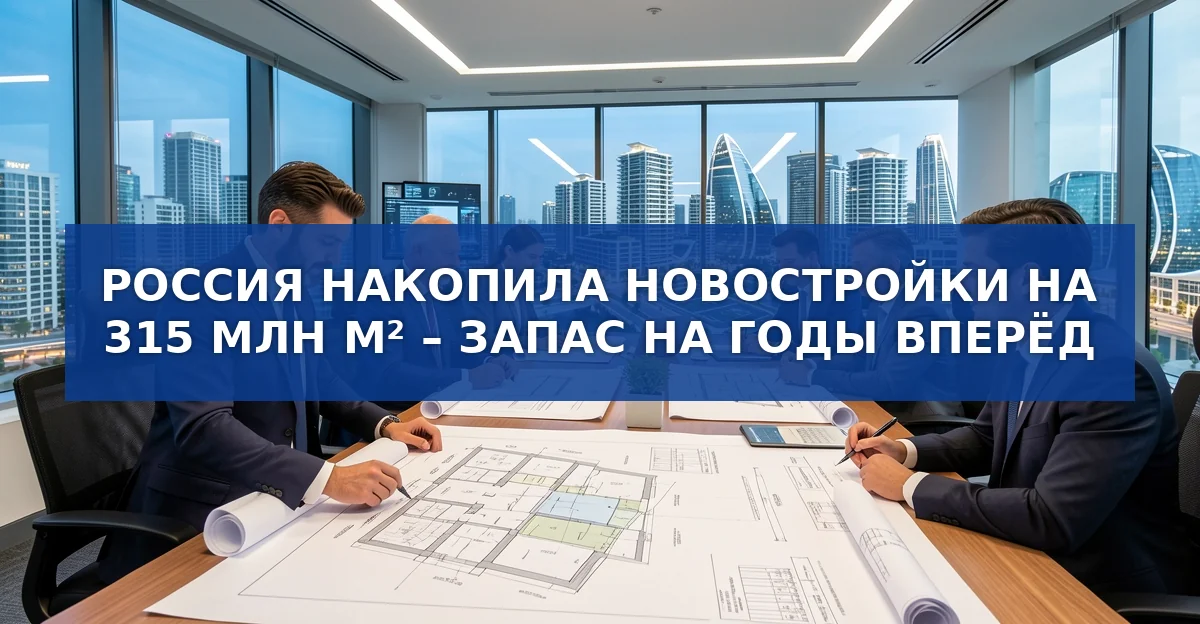 Россия создает резерв новостроек на 315 млн м² – что это значит для рынка