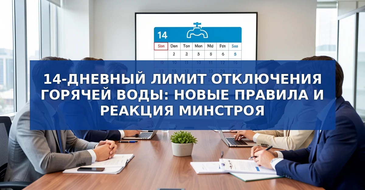 Ограничение отключения горячей воды до 14 дней: новые правила и их влияние на жильцов