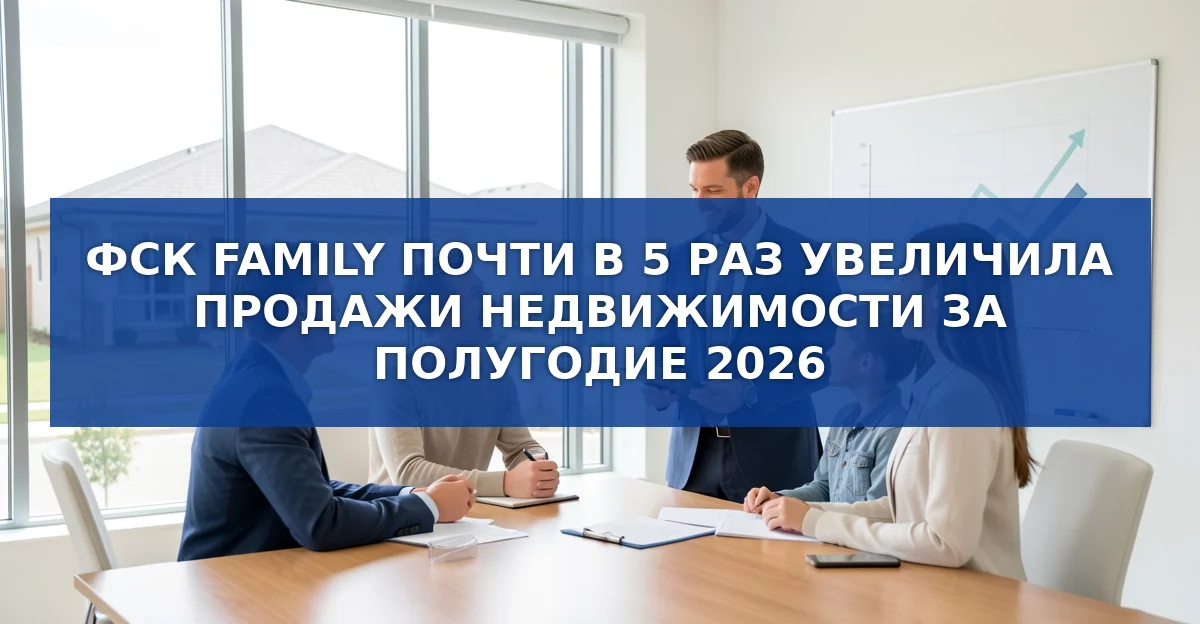 Продажи недвижимости ФСК Family за первое полугодие 2026 выросли почти в пять раз