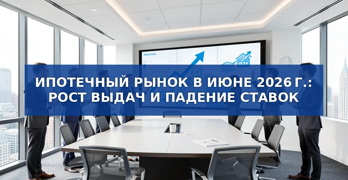 Ипотечный рынок в России в июне 2026 г.: рост выдач и снижение ставок
