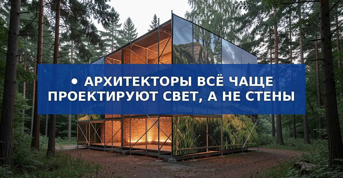 Свет как главный материал: как архитекторы проектируют светопрозрачные конструкции