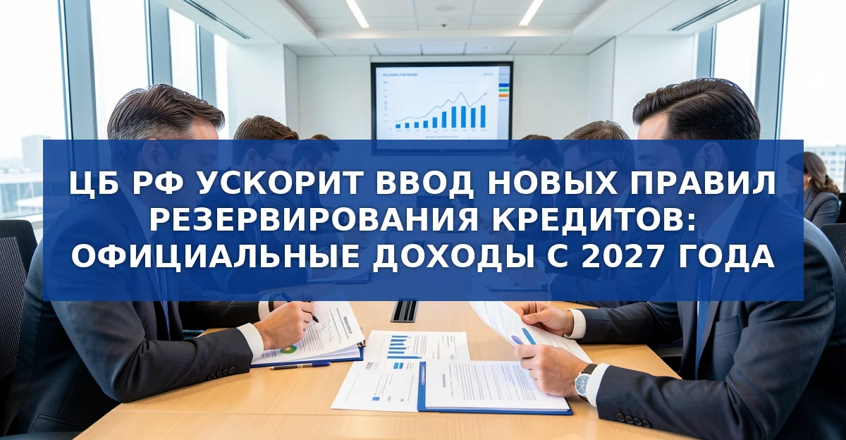 Центральный банк утвердит новые правила резервирования кредитов с 2027 года