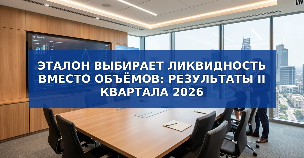 Эталон выбирает ликвидность вместо объёмов: результаты II квартала 2026