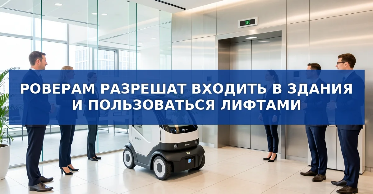 Роверам разрешат заезжать в здания и пользоваться лифтами: детали трехлетнего эксперимента