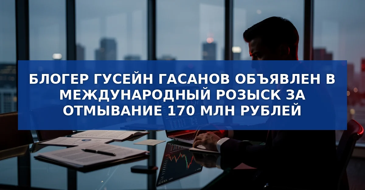 Блогер Гусейн Гасанов объявлен в международный розыск за отмывание 170 млн рублей