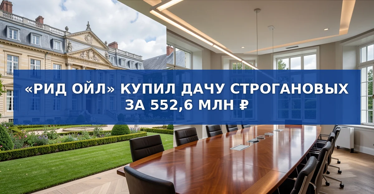 «Рид Ойл» заплатил 552,6 млн рублей за усадьбу Строгановых в Лефортове