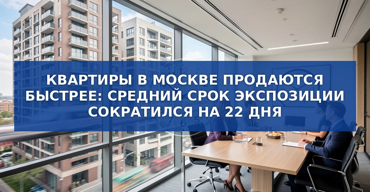 Квартиры в Москве продаются быстрее: средний срок сделки сократился на 22 дня
