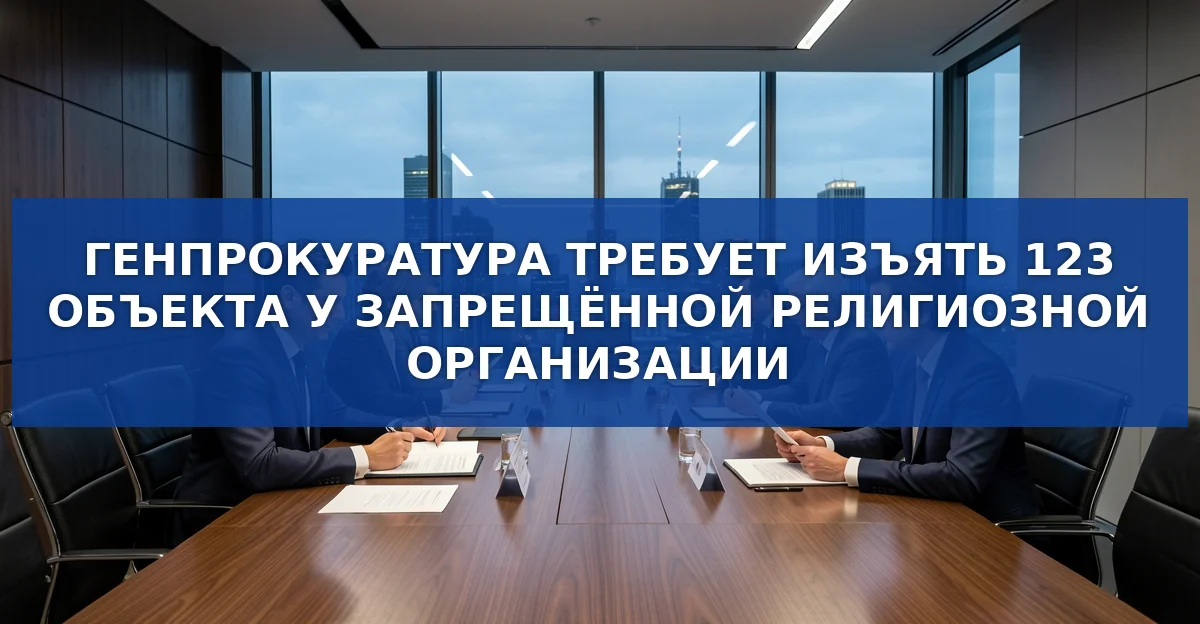 Генпрокуратура требует изъять 123 объекта недвижимости у запрещённой религиозной организации
