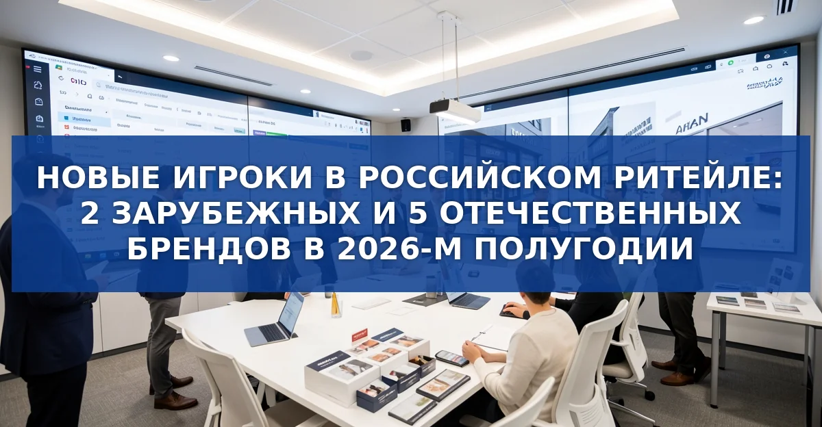 Семь новых брендов вошли в российский ритейл в первой половине 2026 года