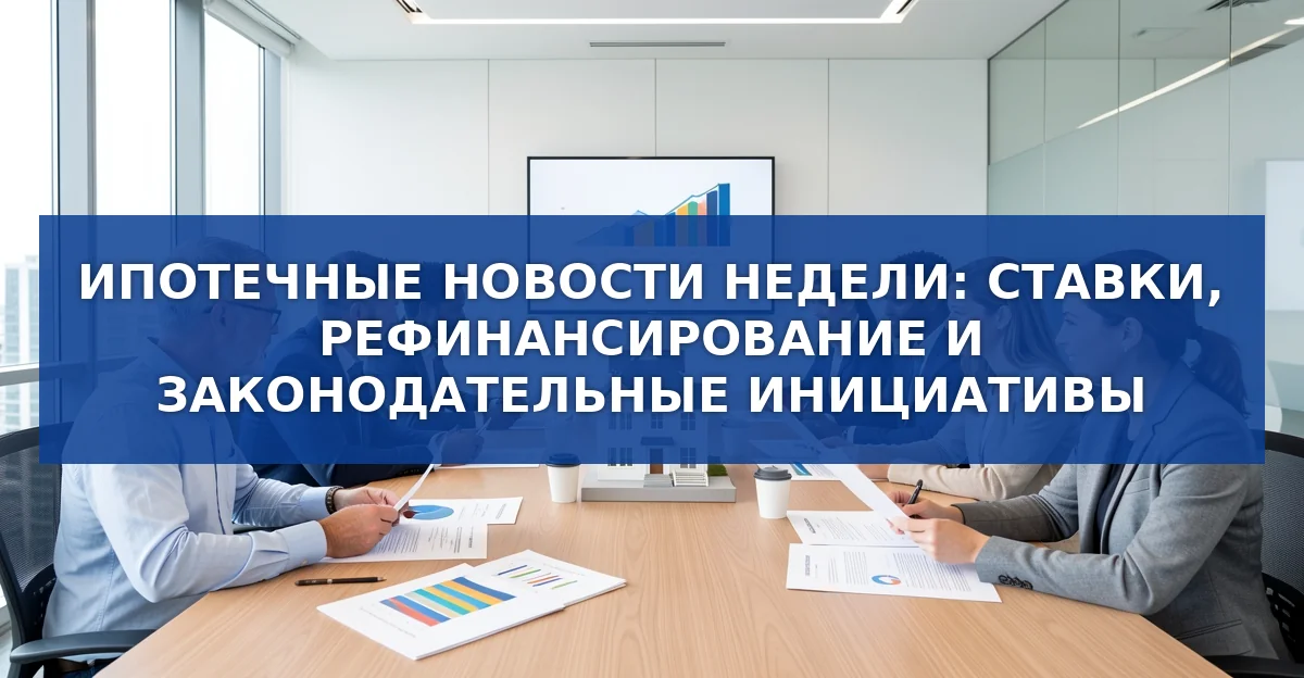 Итоги недели: ипотечные ставки, новые программы банков и законодательные инициативы
