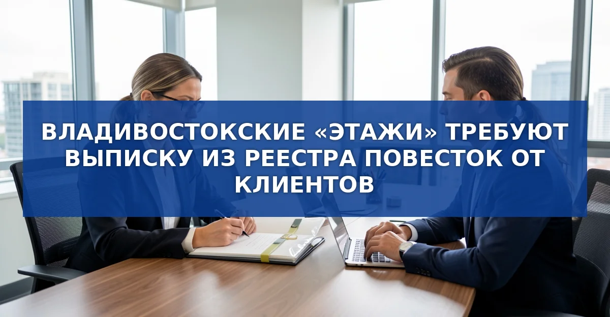 Владивостокские «Этажи» требуют выписку из реестра повесток: как это влияет на сделки с недвижимостью