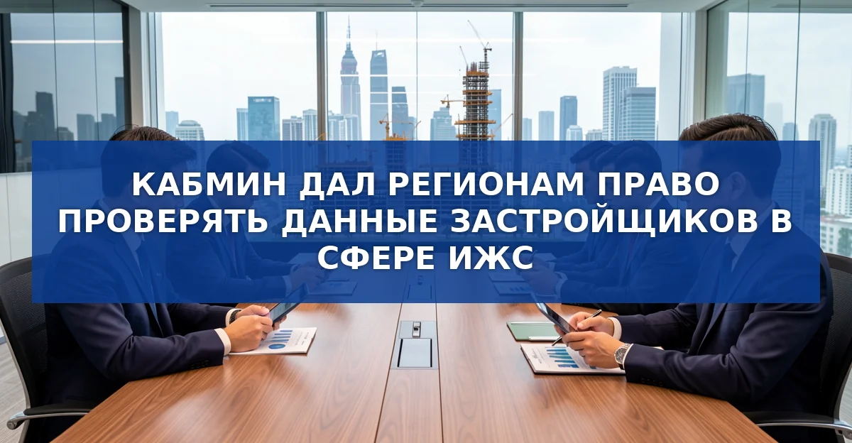 Кабмин одобрил закон, дающий регионам контроль над застройщиками в ИЖС