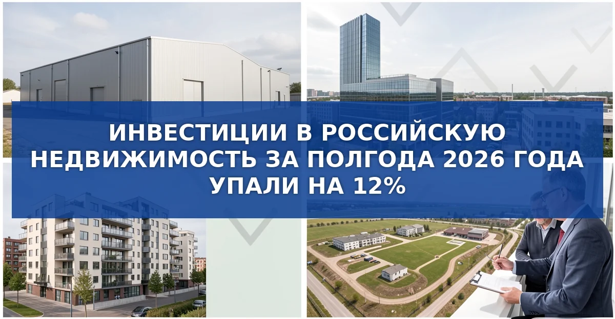Инвестиции в российскую недвижимость за первое полугодие 2026 года: падение и перспективы
