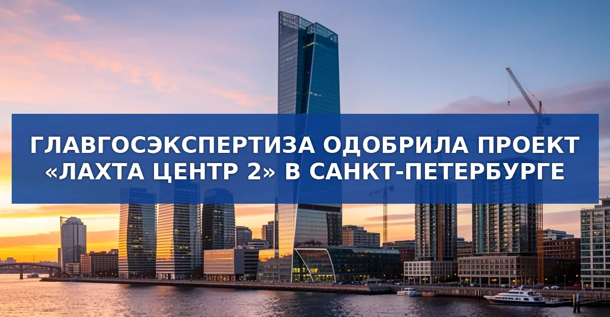 Главгосэкспертиза одобрила проект «Лахта Центр 2» – новый небоскрёб в северном Петербурге