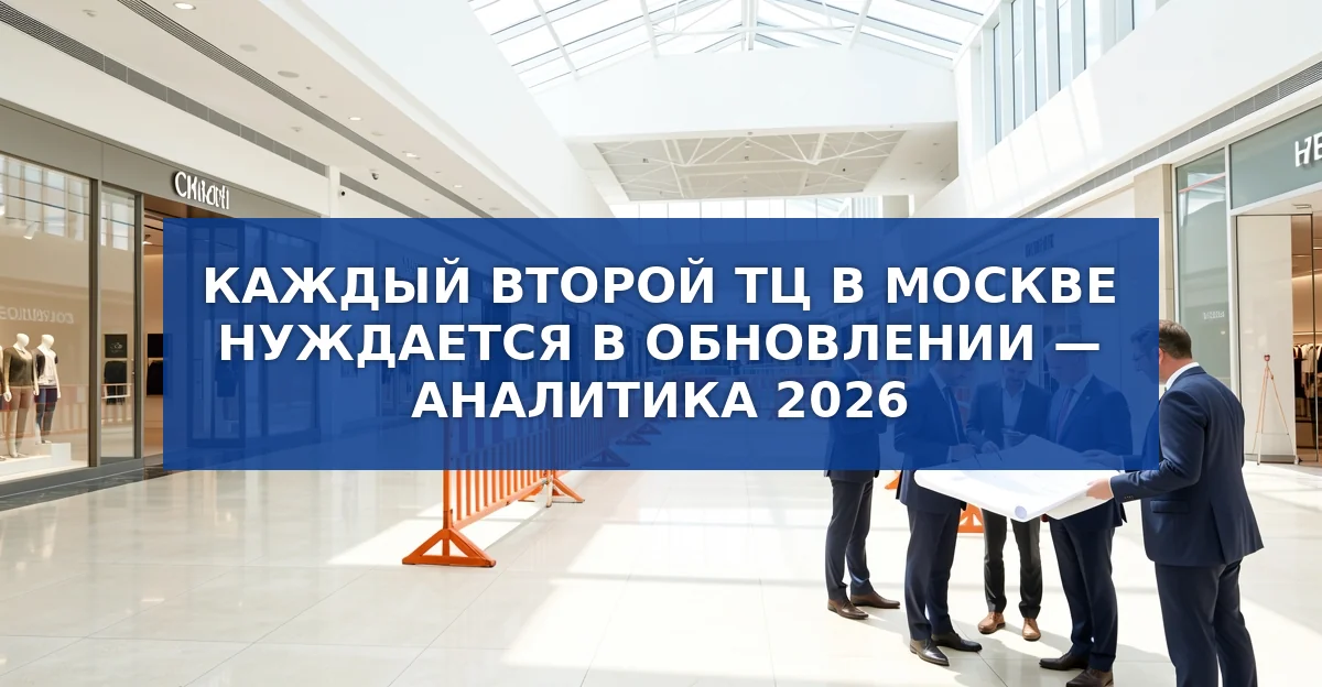 Обновление торговых центров Москвы: реконцепция, снижение доли и рост вакантности