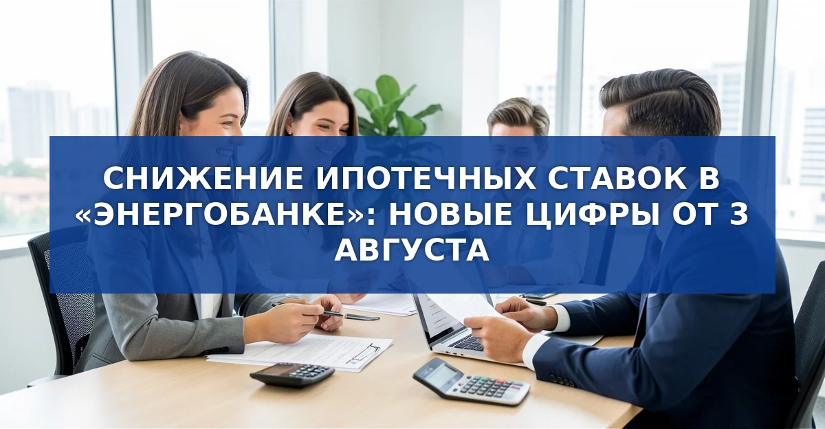 Энергобанк снизил ставки по ипотеке: новые условия с 3 августа