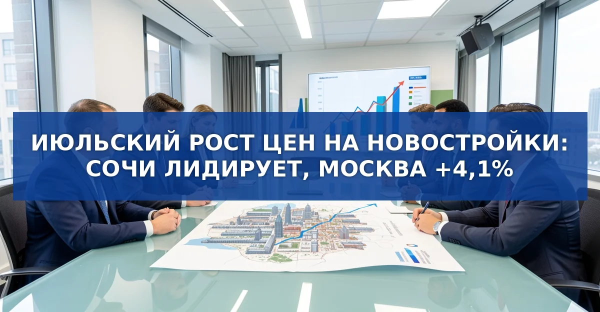 Июль 2026: цены на новостройки в крупнейших российских городах резко выросли