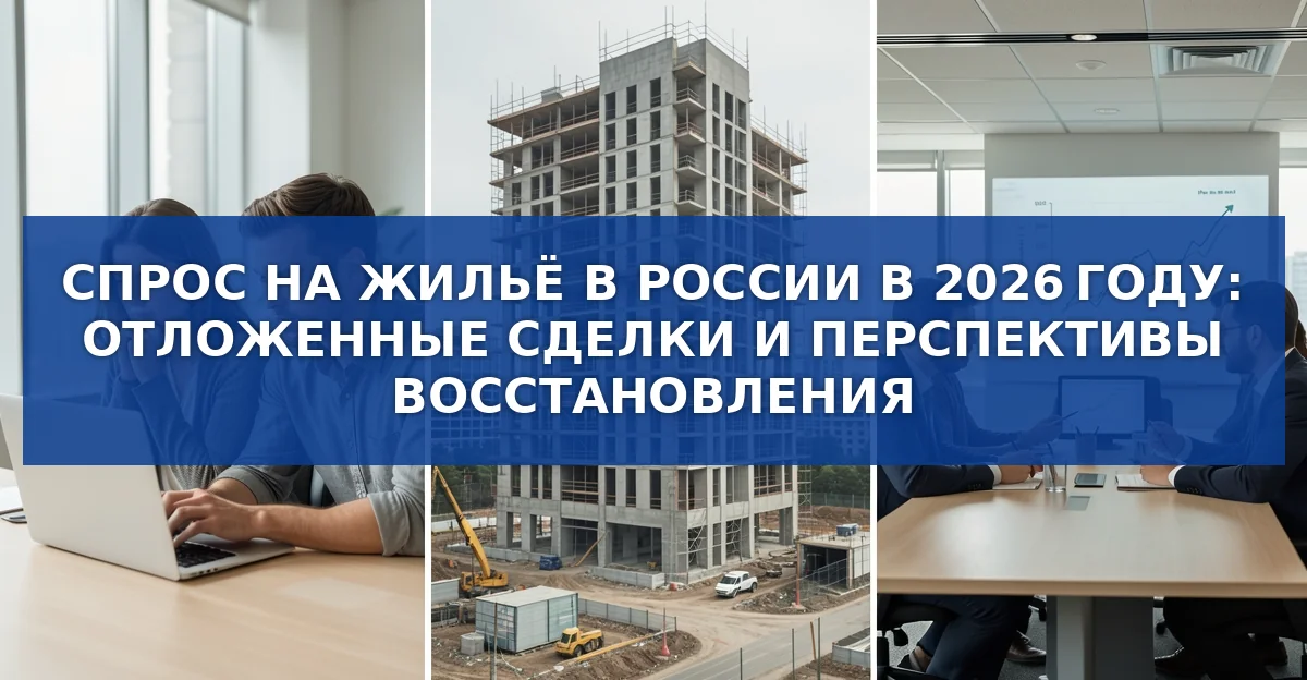 Спрос на жильё в России в 2026 году: отложенные сделки и первые признаки восстановления