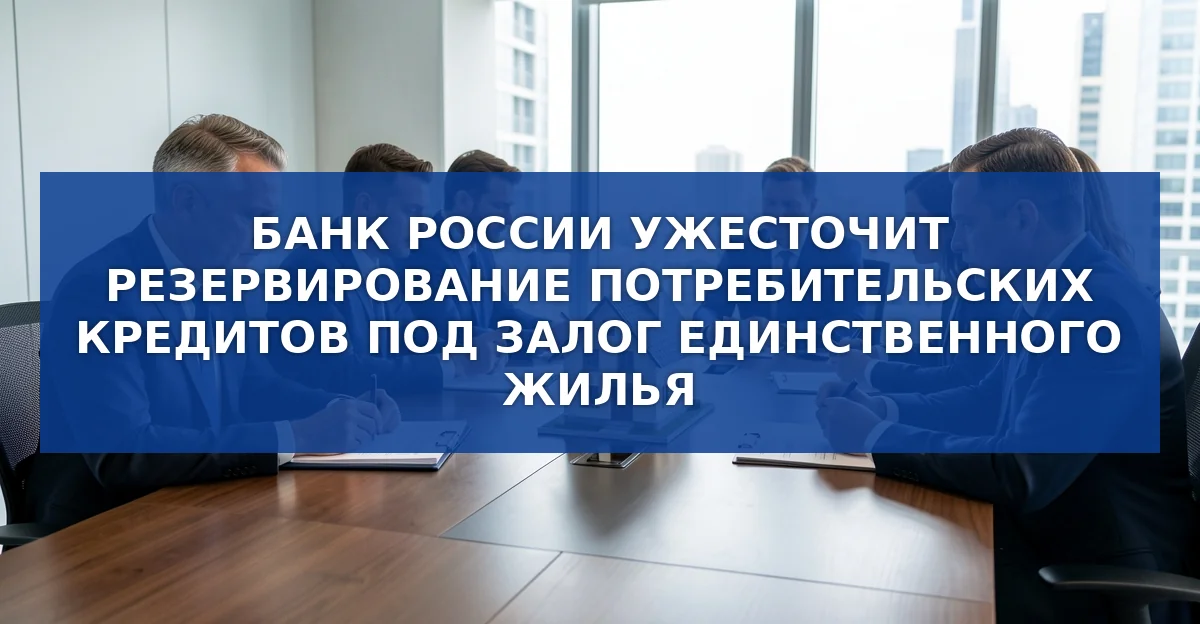 Запрет залога единственного жилья для снижения резервов по потребительским кредитам