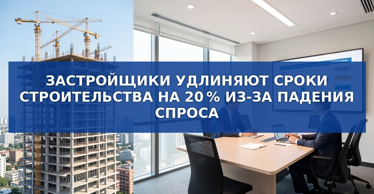 Застройщики России удлиняют сроки строительства на 20 %: причины и последствия
