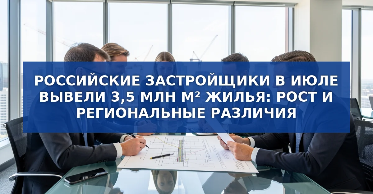 Строительство жилья в России: рост в июле 2026 года и региональные контрасты