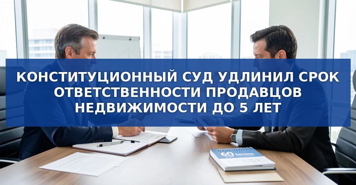 Ответственность продавцов недвижимости увеличена до пяти лет: новые правила защиты покупателей
