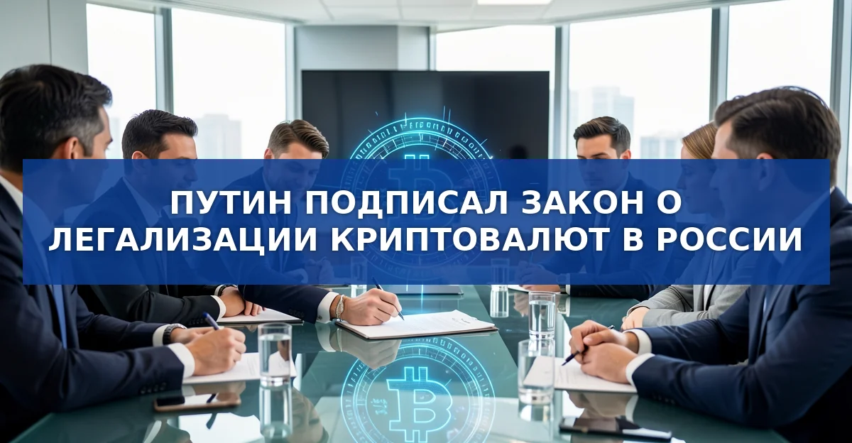 Путин подписал закон о регулировании криптовалют: что изменится в России